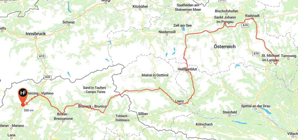 Sechs Länder Motorradtour