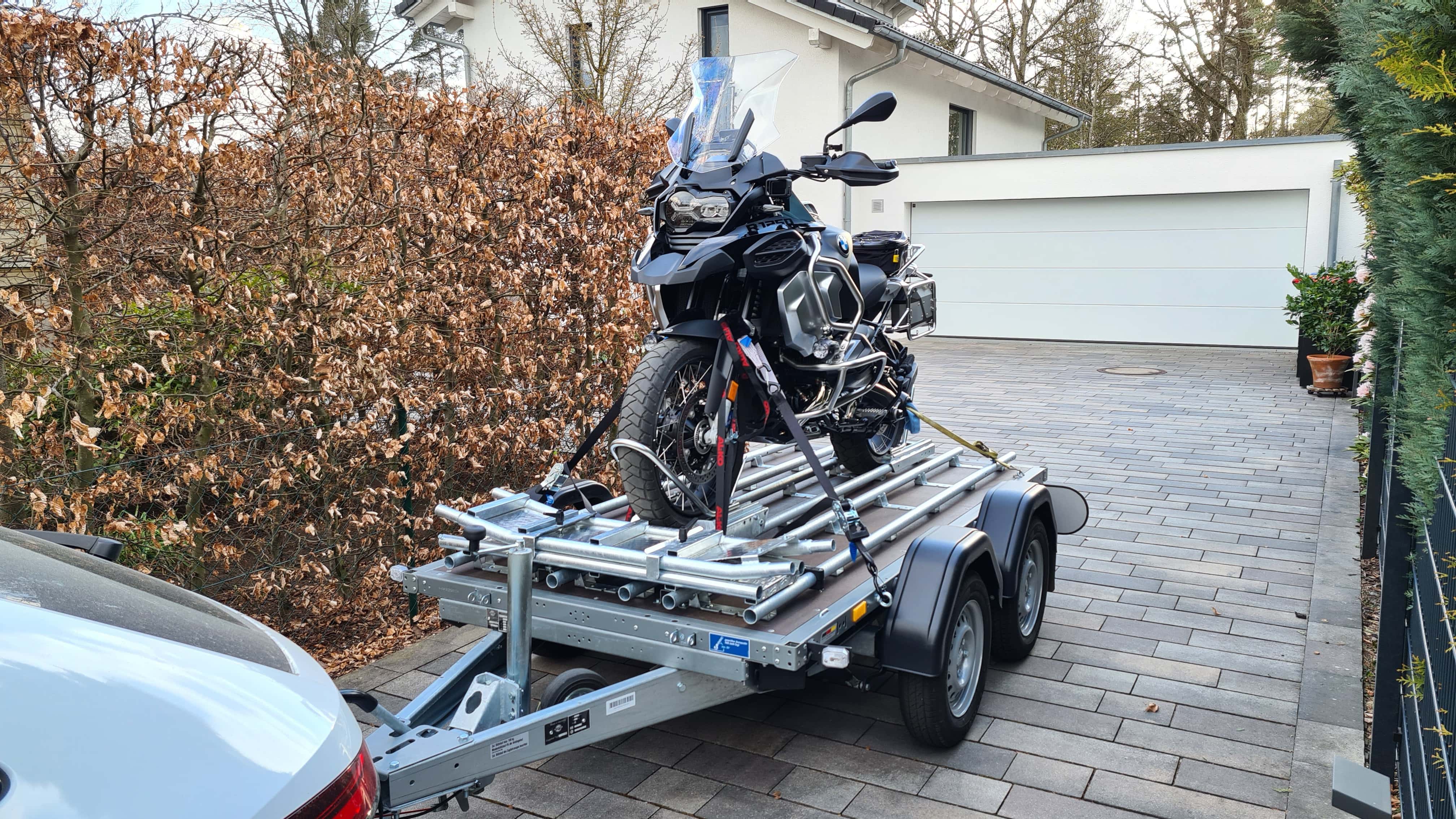 Fahrtest des beladenen Anhängers