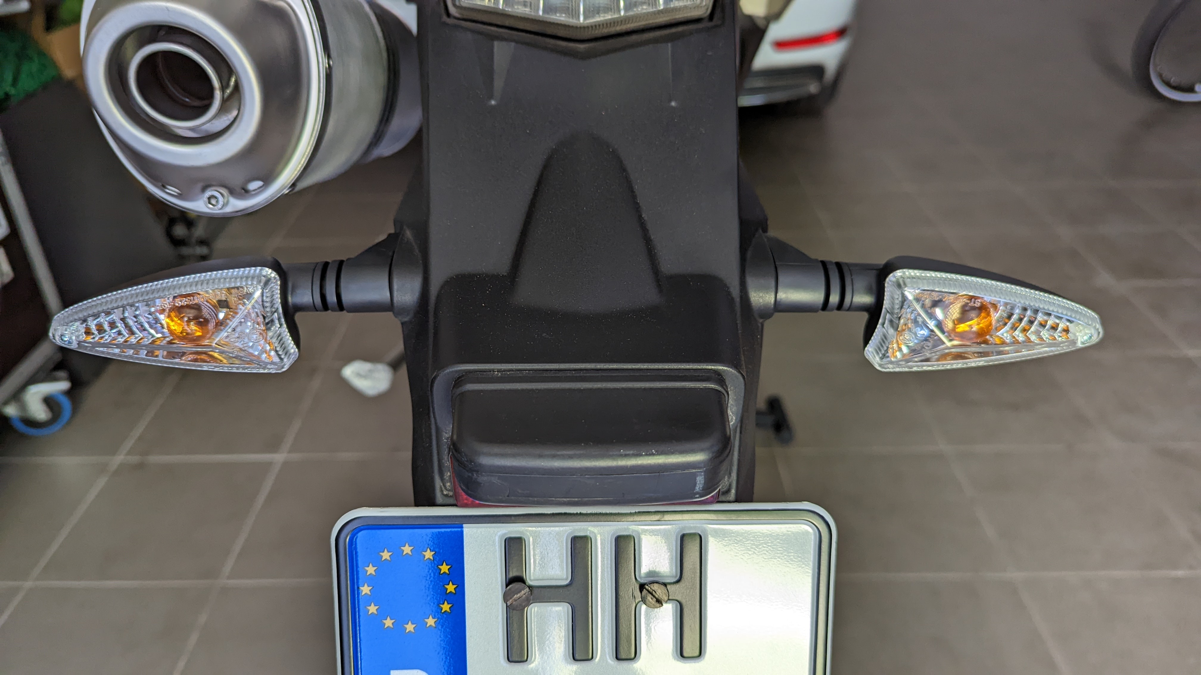 Neue Blinker hinten BMW G 650 XChallenge