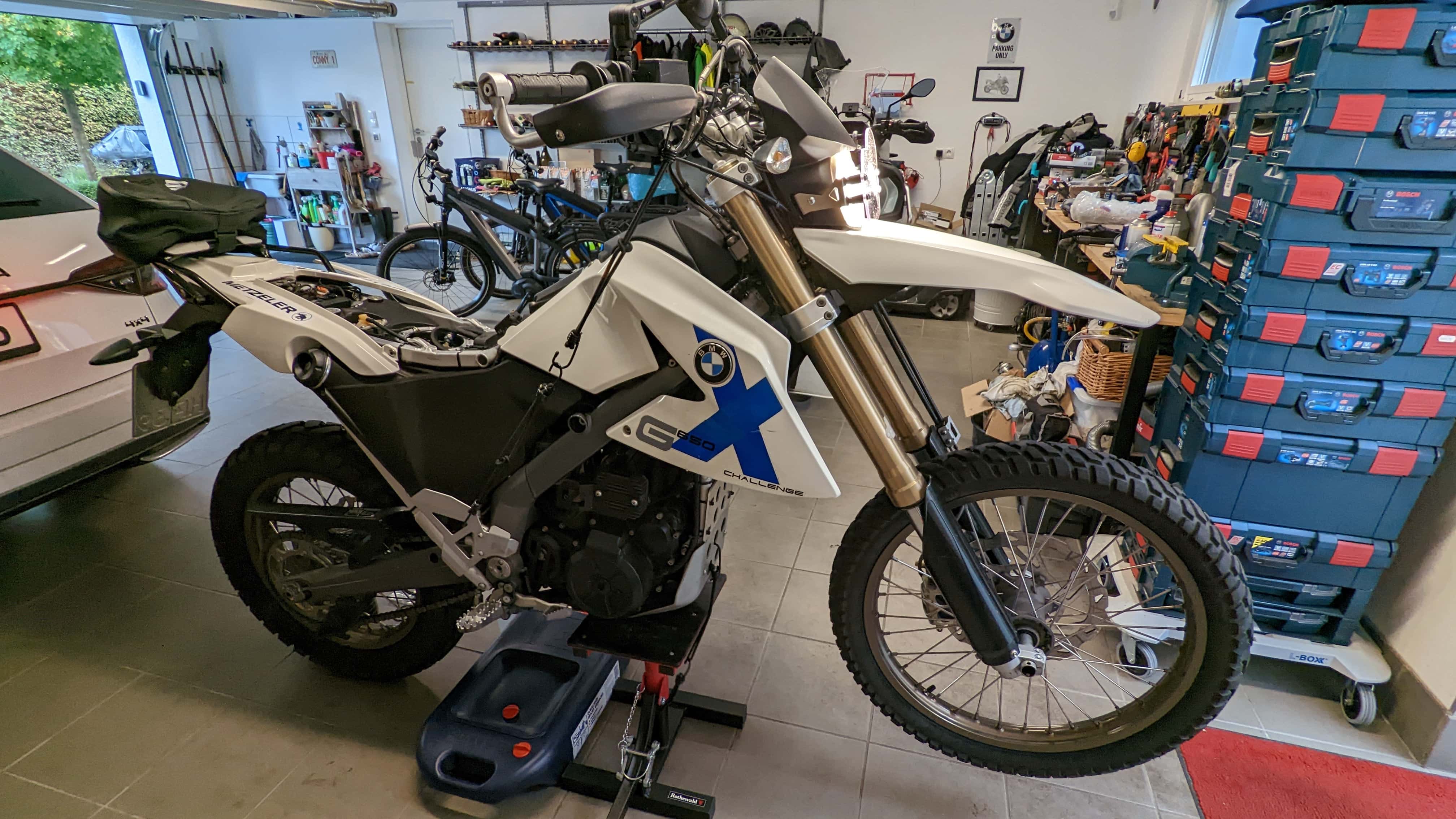 Wartungsarbeiten BMW G 650 XChallenge