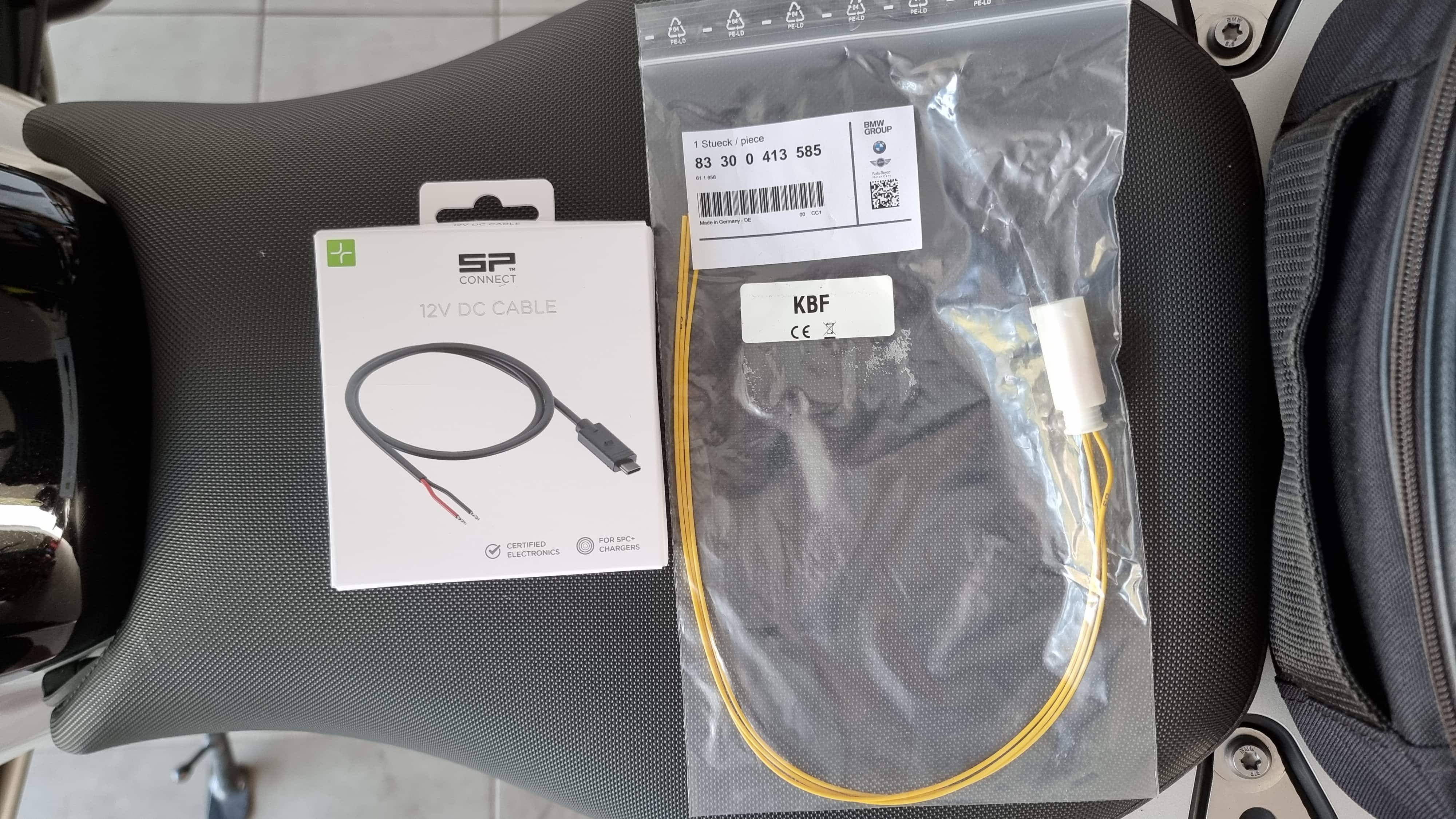 Cabel 12V DC SPC+ und BMW Cartool Reparaturstecker